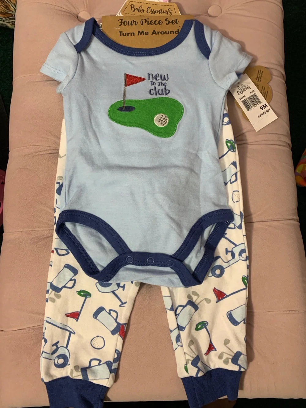 Baby Essentials Golf Themed baby outfit